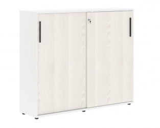 Шкаф с дверьми-купе ЕДИС ЕМC 1643 Ясень Траун Черный Белый / EDIS EMC