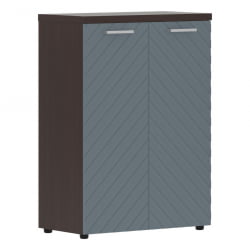 Шкаф с глухими средними дверьми и топом Торр ЛУКС ТЛМC 85.1 Венге Магия Серо-голубой / Torr LUX TLMC