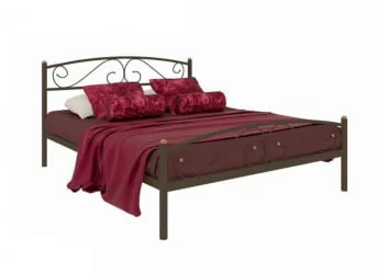 Кровать Вероника Плус 1200х1900 Коричневая / Plus