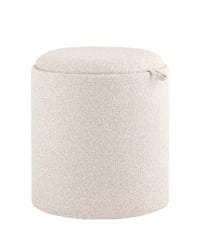 Пуф-столик с ящиком Хюгге С букле бежевый / S