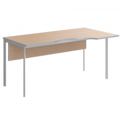 Стол эргономичный ИМАГО-С CА-2СД(Л/Р) клен алюминий / IMAGO-S CA-2SD(L/R)