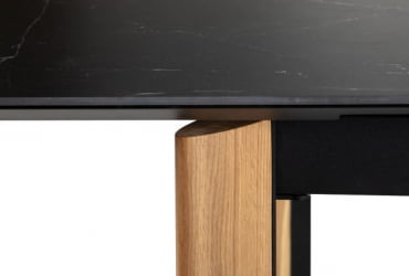 Стол раздвижной Комби Серамиc 120-150 Аутоматиc Натур/Дэрк марбле / Combi Ceramic Automatic Natur/Dark marble