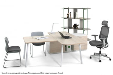 Кресло рабочее Т198686 СПУТНИК/А СЕРЫЙ/СЕРЫЙ / SPUTNIK/A