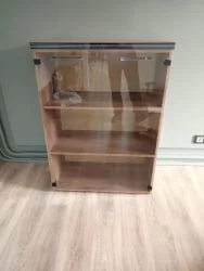 Шкаф со стеклянными дверьми и топом ТМC 85.2 (Дуб Каньон) / TMC