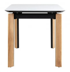 Стол раскладной Комби Гласс 140-180 Аутоматиc Натур/Лигхт матте гласс / Combi Glass Automatic Natur/Light matte glass