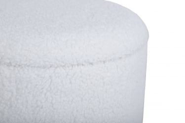 Пуф с ящиком Долли С тедди Белый / S