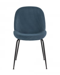 Стул Беетле велюр Голубой / Beetle