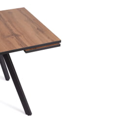 Стол ВИГО ЛДСП/ХПЛ/металл, 120 кс 80 кс 30 х 30 х 75 см, Дуб Вотан/черный / VIGO ЛДСП/HPL/металл, x x