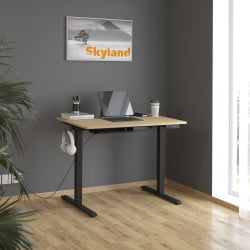 Стол подъемный электрический КСТЕН-УП АТ-001 Дуб светлый/черный / XTEN-UP AT-001