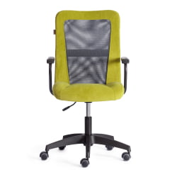 Кресло СТАФФ флок/ткань, олива/серый, 23/В-12 / STAFF 23/W-12