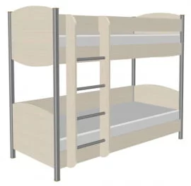 Детская кровать 190 80 КР-123 БД Дуб беленый