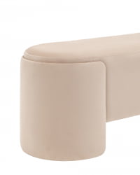 Банкетка Такс велюр Молочный / Taks