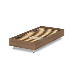 Кровать односпальная с ортопедическим основанием Орната Н-450 Орех Вирджиния / Ornata