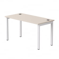 Стол прямой на металлокаркасе, опоры 45 гр Еверпроф ЕВО 254С003 Кашемир Белый / Everprof EVO 254S003