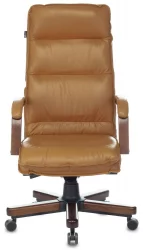 Кресло руководителя Бюрократ Т-9927ВАЛНУТ Горчичный / T-9927WALNUT