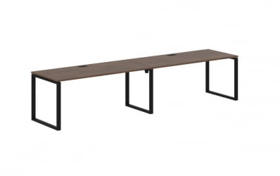 Бенч-система ЕДИС ЕКВСТ 3580 Дуб Денвер темный Черный / EDIS EQWST