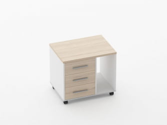 Тумба подкатная с нишей Дека 9.05.02Пр Туя/Белый / Deka