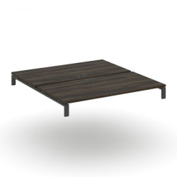 Двойной стол надставка на две опорные тумбы CОНCЕПТ CН.ДСН-006 Дуб Мали Антрацит / CONCEPT CN.DSN-006