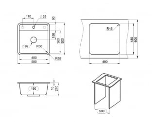 Мойка ГРАНУЛА 5001 Бежевый / GRANULA