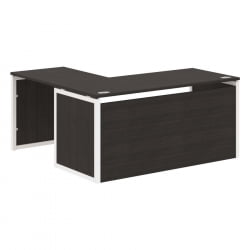 Стол письменный угловой правый КСТЕН-КП КСКПCТ 1615Х Р Дуб Юкон Белый / XTEN-QP XQPCT 1615H R