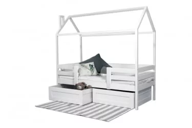 Кровать-домик РооРоом кд-2С с ящиками Серый / RooRoom