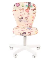 Детское кресло CХАИРМАН ТИН (Кидс) 105 белый пластик Принцессы / CHAIRMAN (Kids)
