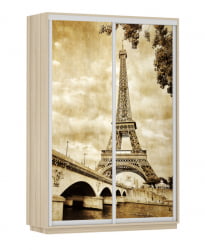 Шкаф-купе двухдверный Экспресс Дуо 1400х2400х Париж/Ясень шимо светлый / 1400х2400h