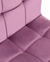 Стул барный ДОБРИН ГОЛДИЕ Пудрово-сиреневый велюр МДЖ9-52 / DOBRIN GOLDIE MJ9-52