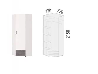 Угловой шкаф Денвер 400.04