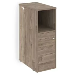 Тумба с подсветкой 5 ящиков ТИП-ОН завершающая, правая ОНИКС О.Р-ТВ-5ТИП.С(Р) Тиквуд Темный / TIP-ON ONIX O.R-TV-5TIP.S(R)