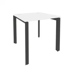 Стол рабочий на П-образном м/к ОНИКС О.МП-СП-0.8 Белый Бриллиант/Антрацит / ONIX O.MP-SP-0.8