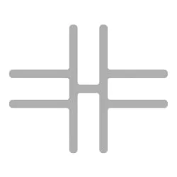 Комплект соединителей Х-образных (2шт.) Р-лине АП.С-КСО Серый / R-line AP.S-XO