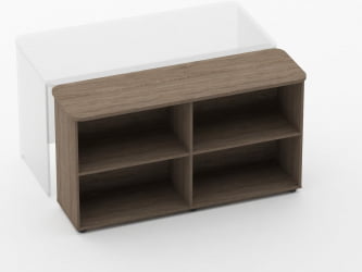 Тумба приставная к столу Глассй 3.18.103 Дуб Верцаска / Glassy