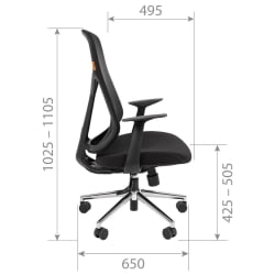 Кресло руководителя CХАИРМАН CХ588 БП Черный / CHAIRMAN CH588