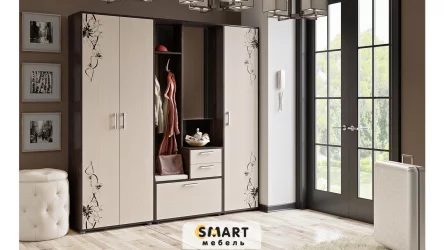 Набор мебели для прихожей Витра № 2 Венге Цаво Дуб Белфорт с рисунком