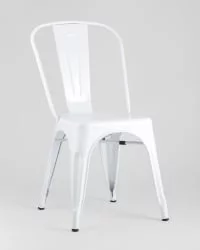 Стул ТОЛИКС с высокой спинкой Белый глянцевый / TOLIX