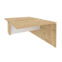 Стол-приставка двойной к опорным элементам ОНИКС О.Д.СПР-2.8 Тиквуд Светлый/Белый / ONIX O.D.SPR-2.8