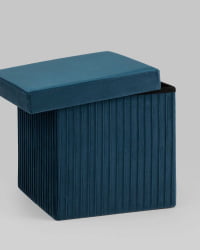 Пуф складной с ящиком Сторе Скуаре Синий / Store Square