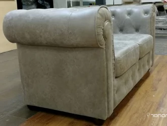 Диван с деревянными ножками Ньюфорд АСХ Серый / ASH