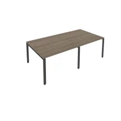 Переговорный стол (2 столешницы) Метал Сйстем Б.ПРГ-2.2 Вяз/Антрацит / Metal System