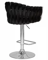 Стул барный ДОБРИН МАРCЕЛ Черный велюр МДЖ9-101 / DOBRIN MARCEL MJ9-101