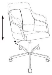 Кресло для оператора Бюрократ CХ-380М Сапфировый Италиа 17 зигзаг / CH-380M Italia