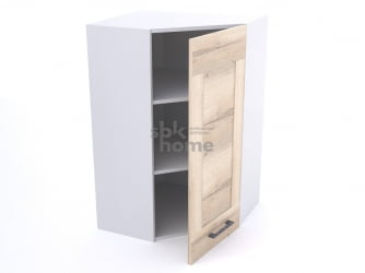 Шкаф угловой ШУ-60, Дублин (600*600*960) Дуб галифакс белый, 21661