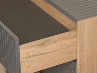 Комод в прихожую Монако 902.23 Дуб Вотан Оникс Графит