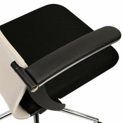 Кресло руководителя БРАБИКС ПРЕМИУМ Ултимате ЕКС-801 хром Черное/бежевое / BRABIX PREMIUM Ultimate EX-801