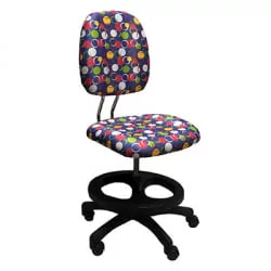 Детское компьютерное кресло ЛБ-C17 [Синий, круги] / LB-C17