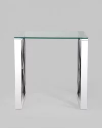 Стол квадратный КРОСС 55кс55 Серебро / 55x55