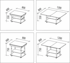 Стол в гостиную Агат-22.2 Дуб кобург