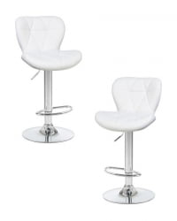 Стул барный ДОБРИН БАРНИ (белый) 2 шт / DOBRIN BARNY