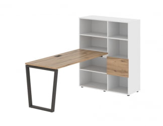 Рабочая станция ЕДИС ЕВРСТ 1115 Дуб Денвер светлый Мокко Белый / EDIS EVRST